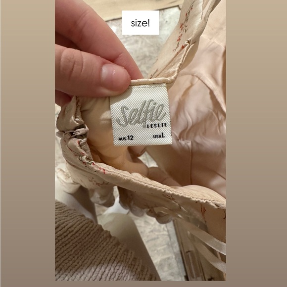 Blush Floral Ruffle Mini Dress - Picture 3 of 3